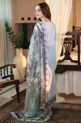 Jade - Winter 3PC Dhanak ChickenKari Embroidered Suit - BFA0018